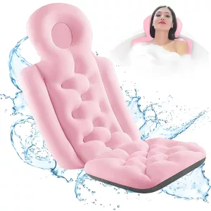 bath pillow, bath cushion, full body bath pillow, bath tub pillow, bath headrest,