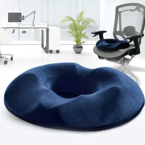 seat cushion, donut pillow, memory foam seat cushion, seat pillow, coccyx pillow, tailbone pillow, orthopedic seat cushion, coccyx cushion, hemorrhoid pillow