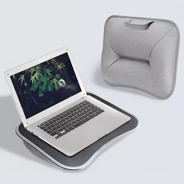 laptop desk with cushion, laptop pillow desk, pillow table