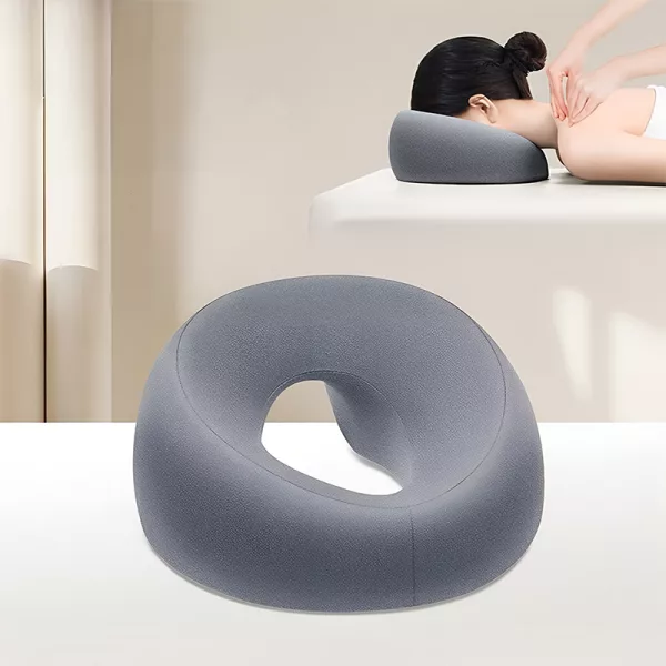 memory foam pillow, face pillow, face down pillow, ergonomic pillow