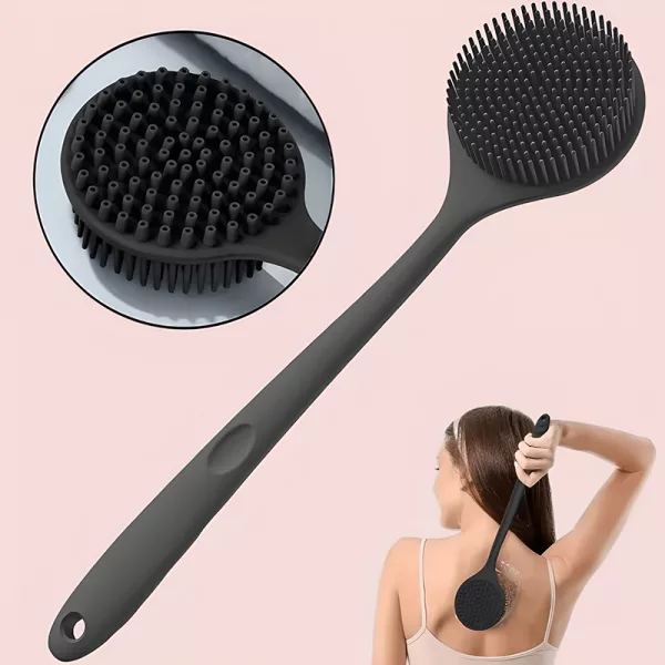 bath brush, shower brush, exfoliating brush, back brush, brush with handle
