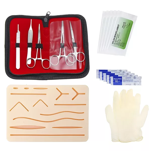 suturing kit, suture practice kit, medical suture kit, suture kit for medical students