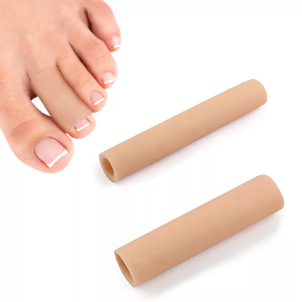 toe protector, toe sleeves, silicone toe protector, gel toe protector, toe tube