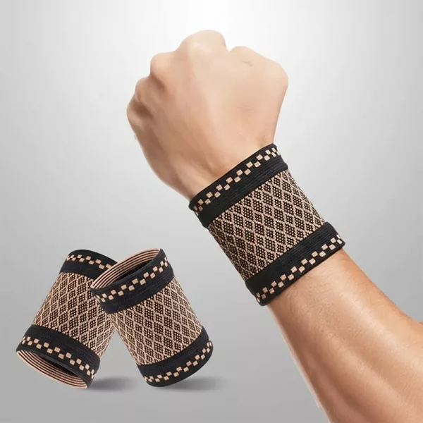 wrist guard, wrist support, wrist brace, sports wrist brace, wrist compression sleeve, copper wrist brace