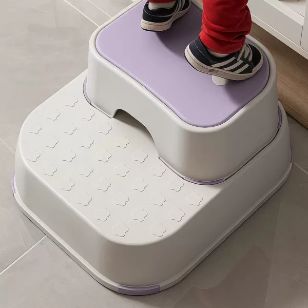 step stool, toilet step stool, non slip step stool, two step stool