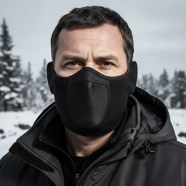 fleece face mask with earmuffs, fleece ski masks