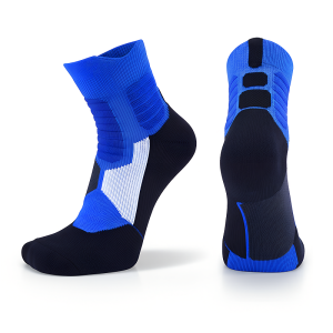 Breathable Cotton Compression Crew Socks for Sports