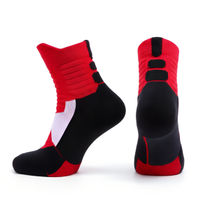 Breathable Cotton Compression Crew Socks for Sports